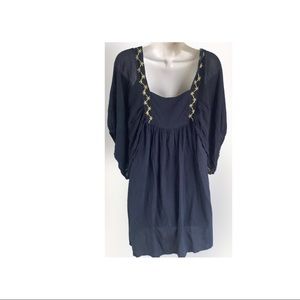 HECHO A MANO PR- Vintage Hippie black blouse size Medium.